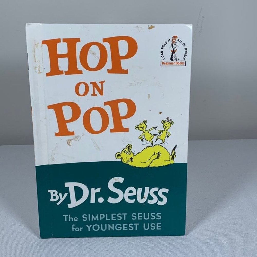 Dr. Seuss HOP ON POP 1963 Copyright Hardcover I Can Read All By Myself Book